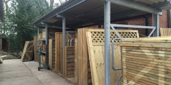 fence panel storage application