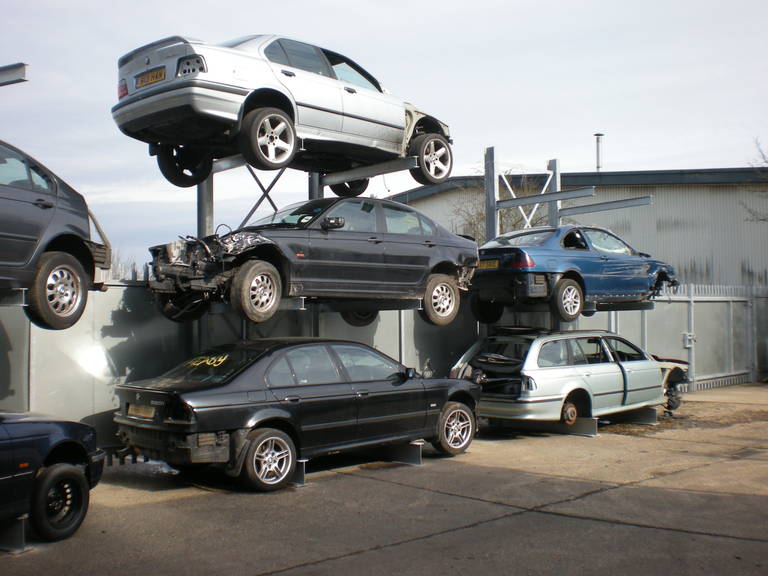 wickens racking scrap vehicles