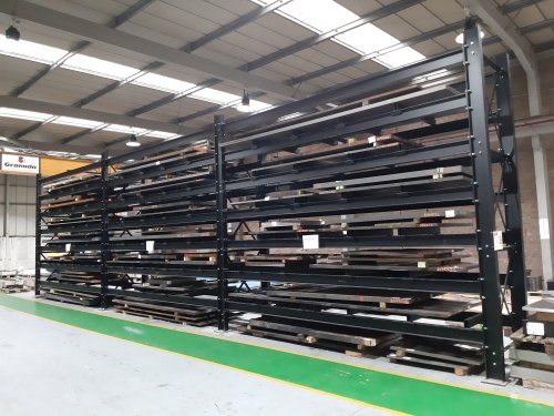 Heavy Duty Structural Steel Rack for sheet metal storage