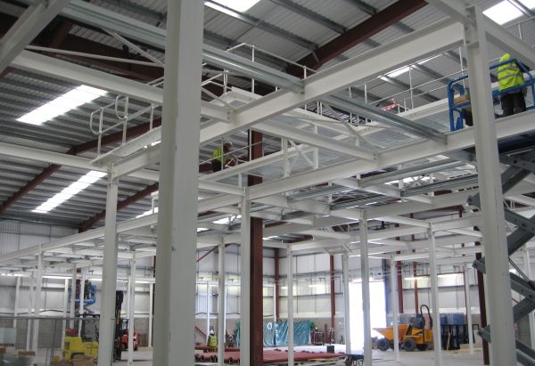 Mezzanine floor installation